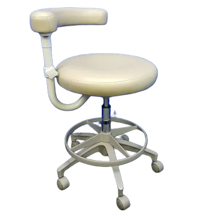 Adec Dental Assistant Stool with Ultra leather Upholstery
