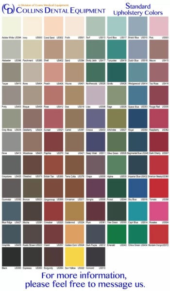 Standard Upholstery Color Chart